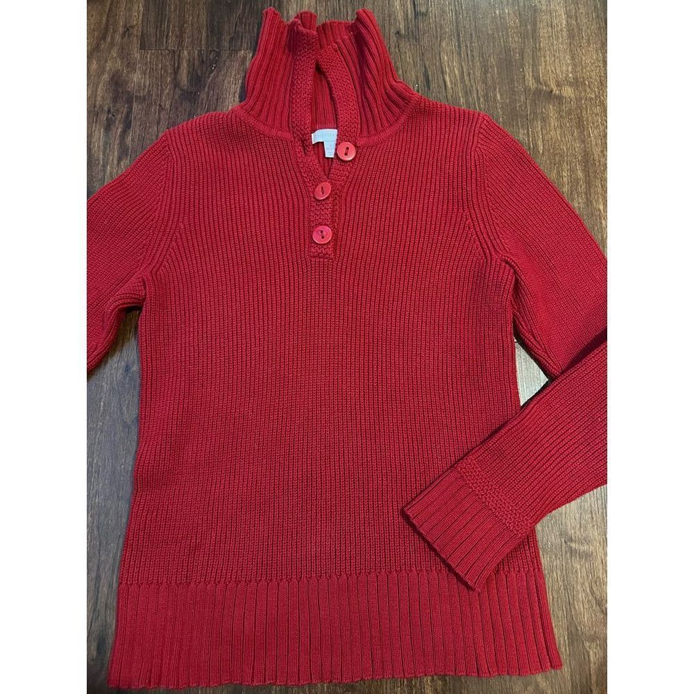 Charter club sweater M half zip cardigan